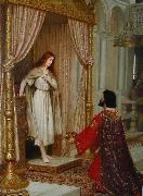 Edmund Blair Leighton The King and the Beggar maid painting